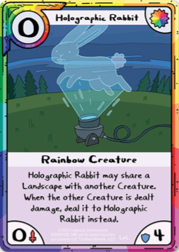 Holographic Rabbit